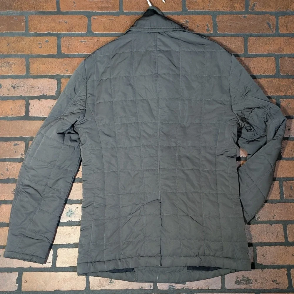 Banana Republic Men's M Double Breasted Quilted‎ Puffer Peacoat